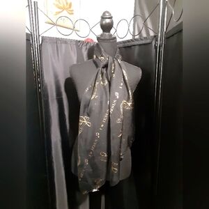 I Love Jesus Monogram Music Scarf Polyester Boho Whimsical